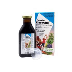 Power Health Floradix Kindervital, Συμπλήρωμα Διατροφής για Παιδιά με Ασβέστιο και Βιταμίνες Α, Β Complex, C, D και Ε, 250ml